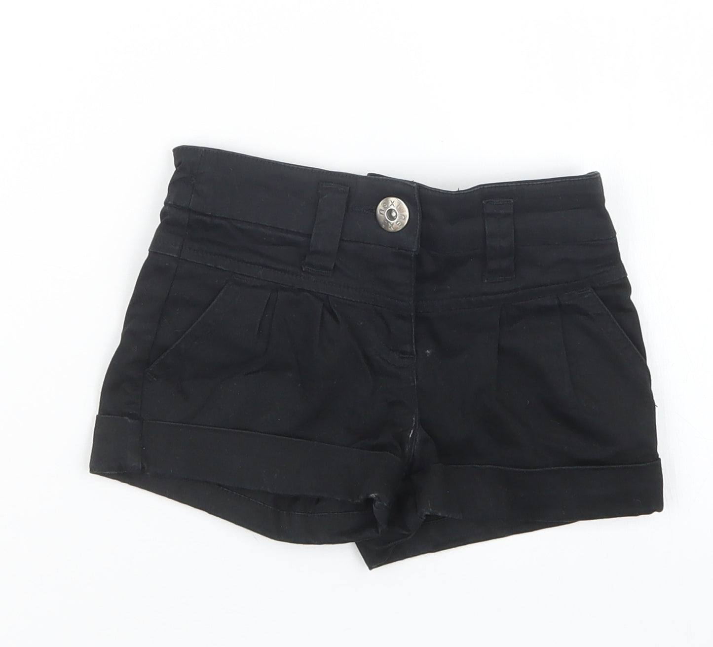 NEXT Girls Black   Boyfriend Shorts Size 3 Years