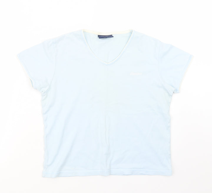 Olympus Womens Blue Basic T-Shirt Size 12