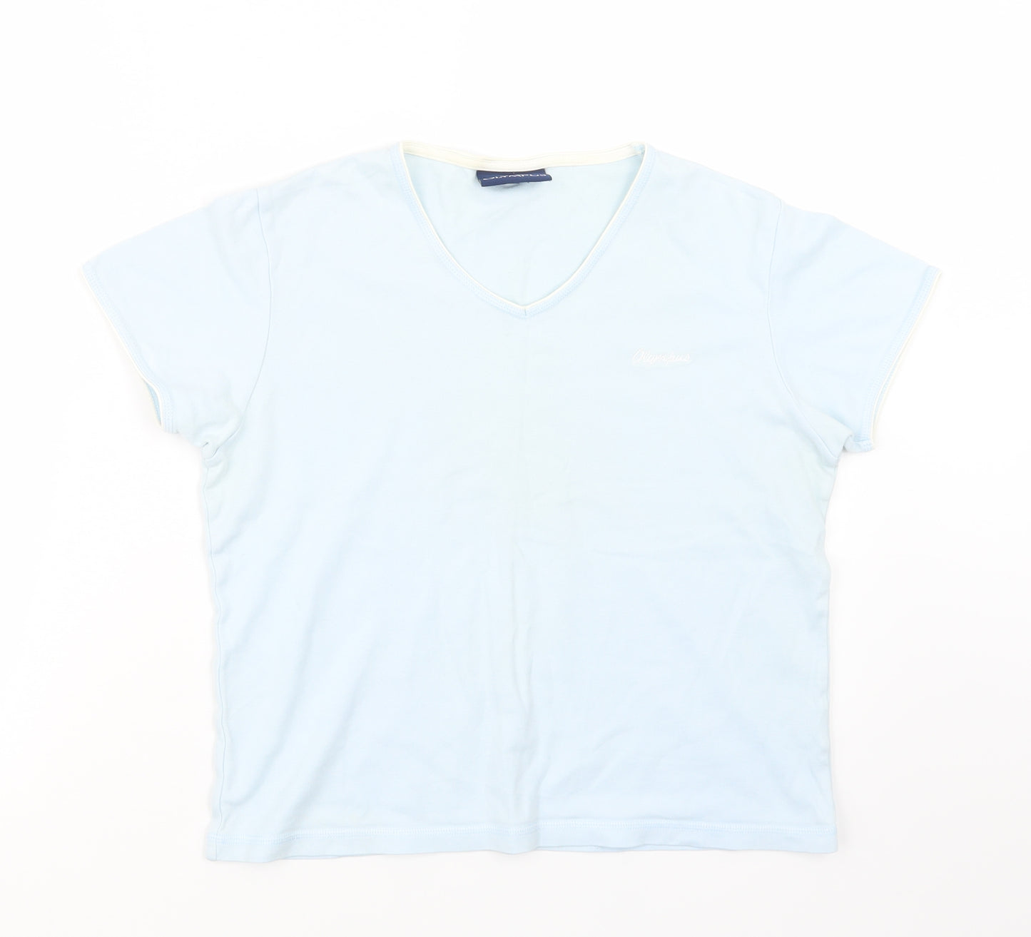 Olympus Womens Blue   Basic T-Shirt Size 12