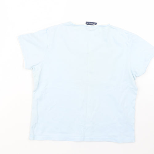 Olympus Womens Blue   Basic T-Shirt Size 12