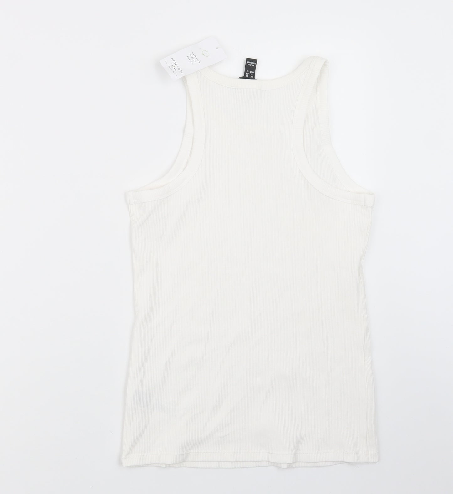 New Look Womens White   Basic Tank Size 14