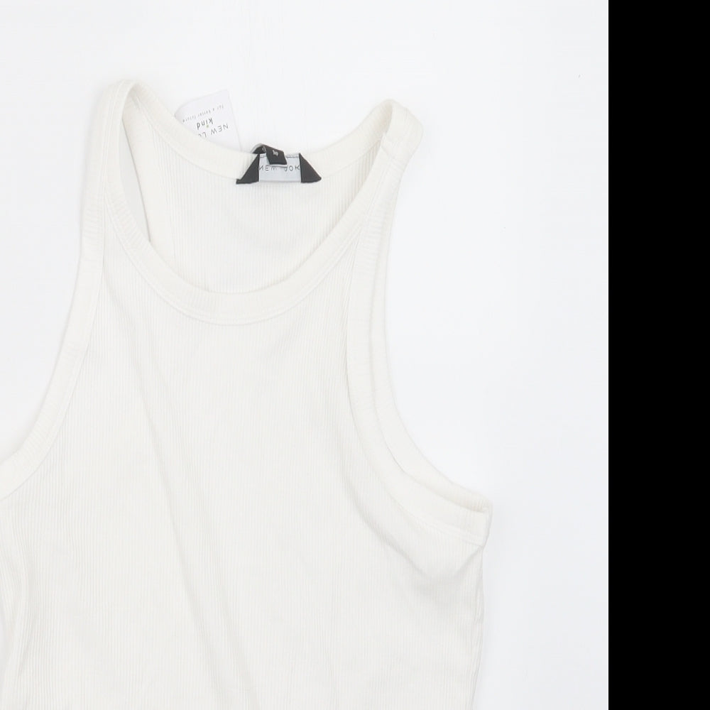 New Look Womens White   Basic Tank Size 14