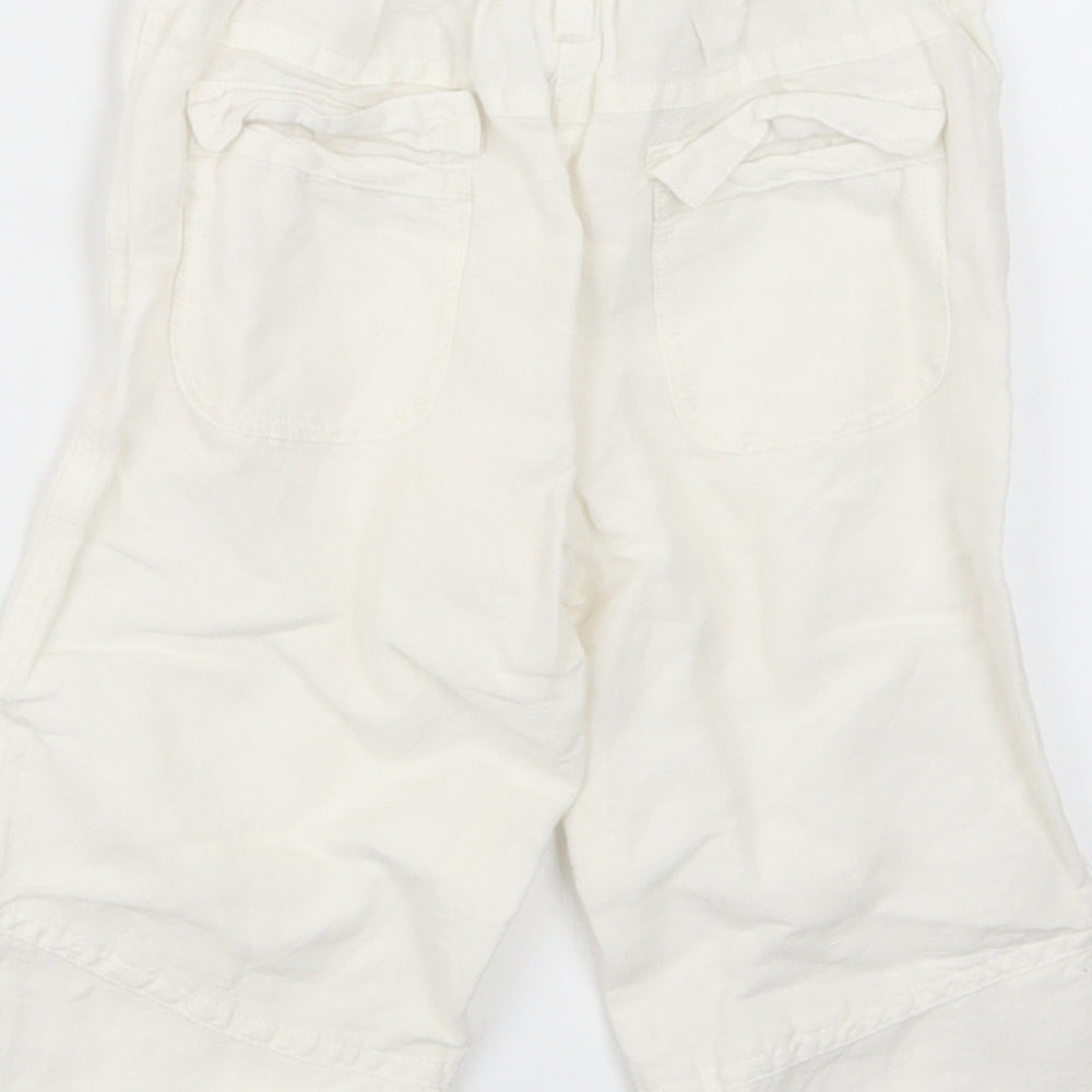 NEXT Girls White   Cargo Trousers Size 2-3 Years