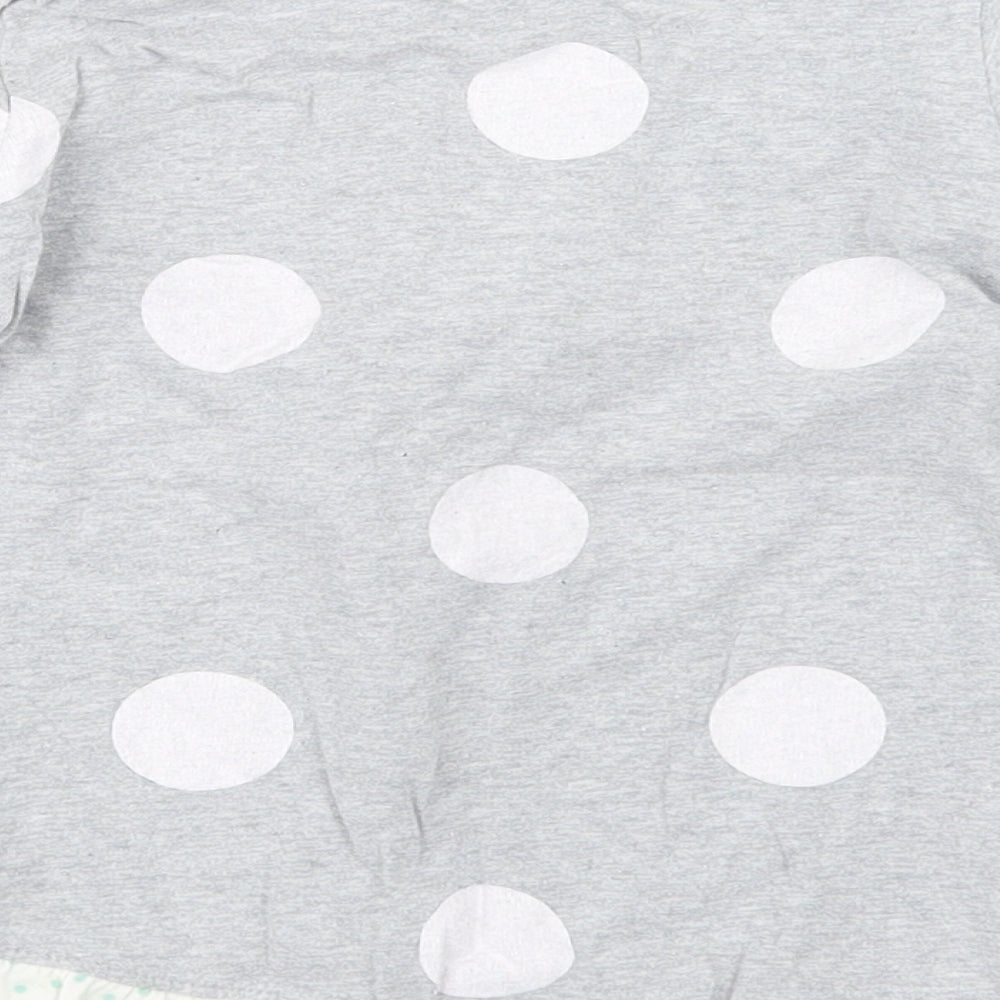Marks and Spencer Girls Grey   Basic T-Shirt Size 6-7 Years  - Tatty Teddy