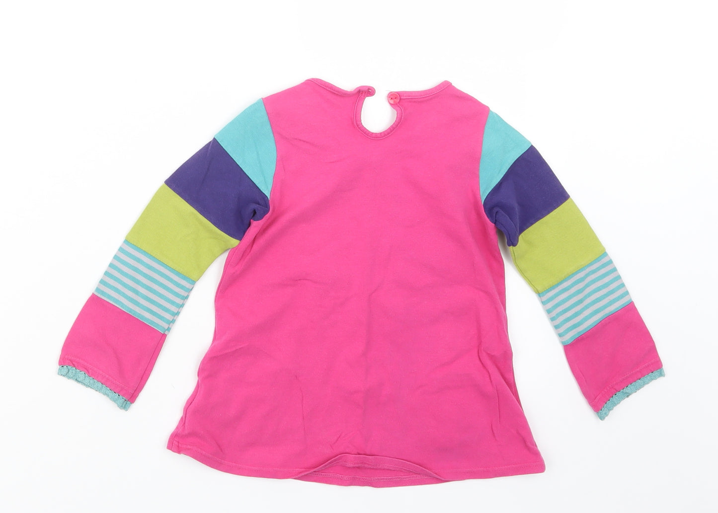 Marks and Spencer Girls Pink   Basic T-Shirt Size 2-3 Years  - Long