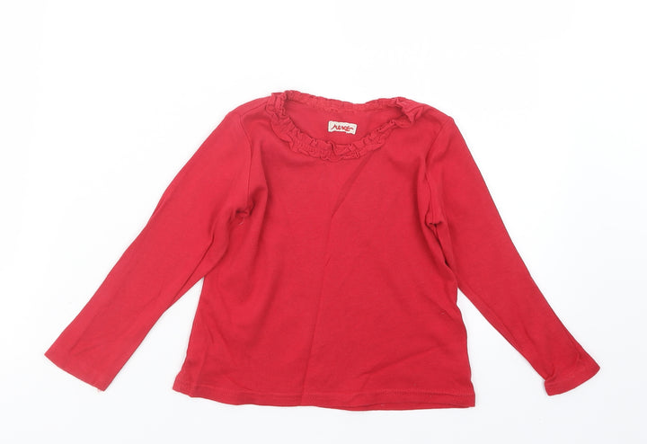 NEXT Girls Red Basic T-Shirt Size 2-3 Years
