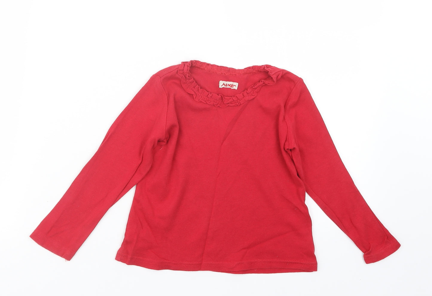 NEXT Girls Red   Basic T-Shirt Size 2-3 Years