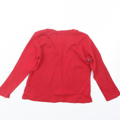 NEXT Girls Red   Basic T-Shirt Size 2-3 Years