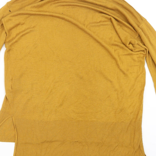 H&M Womens Yellow  Knit Pullover Jumper Size XS
