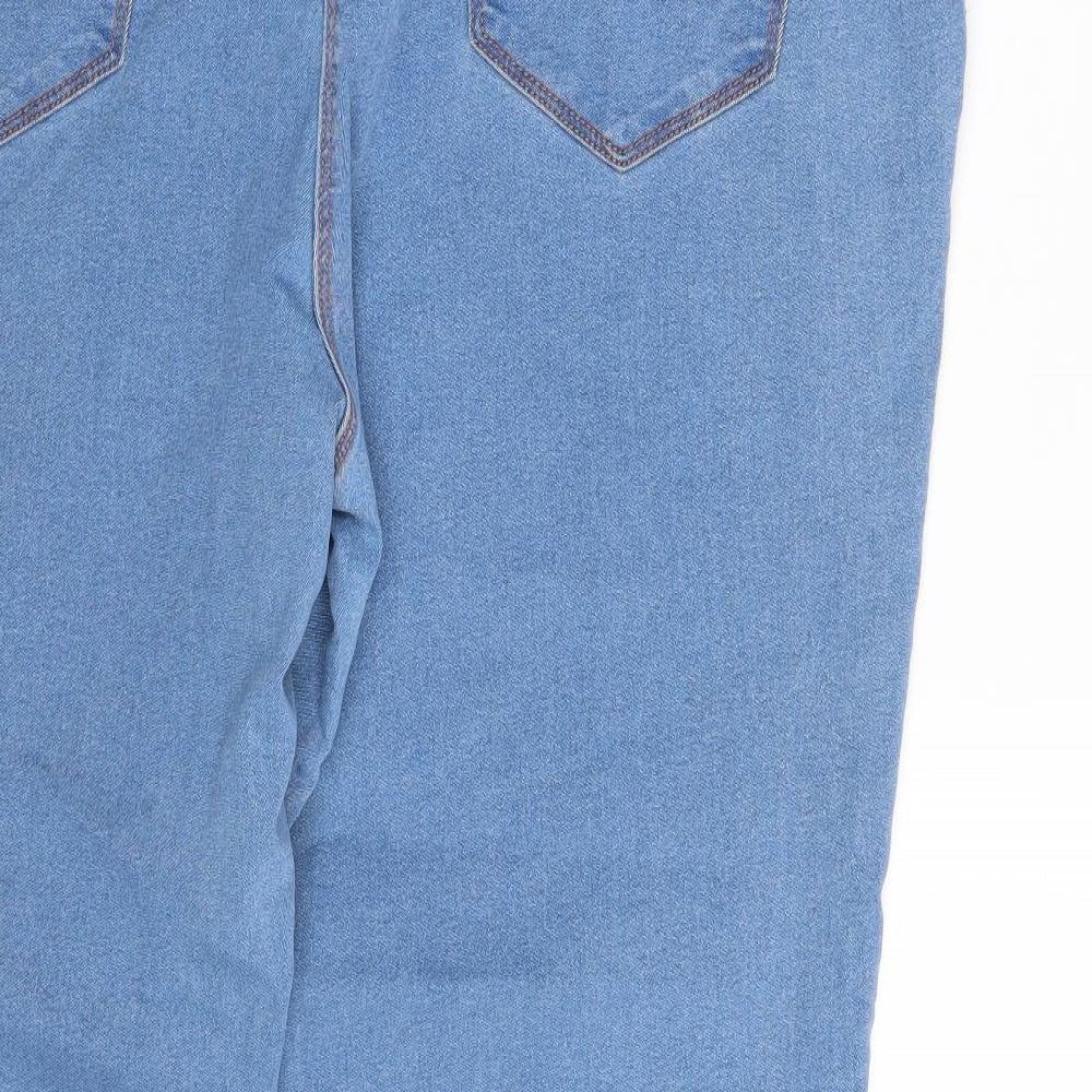 Preworn Womens Blue  Denim Straight Jeans Size 22 L28 in
