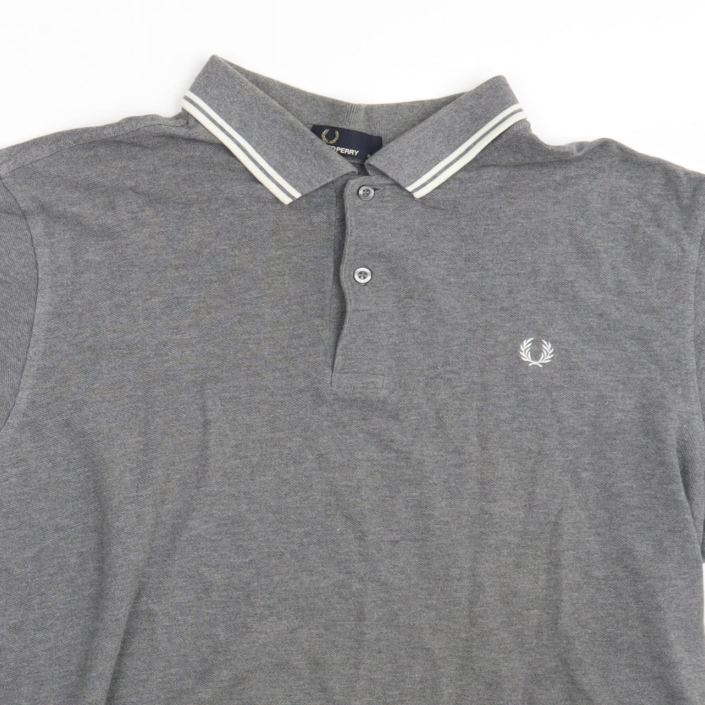 Fred Perry Mens Grey    Polo Size XL