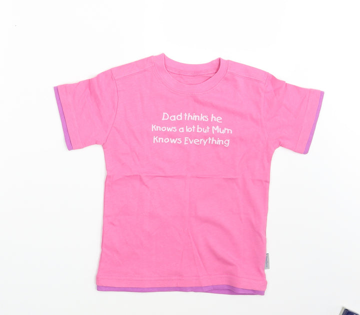 Edward Sinclair  Girls Pink   Basic T-Shirt One Size