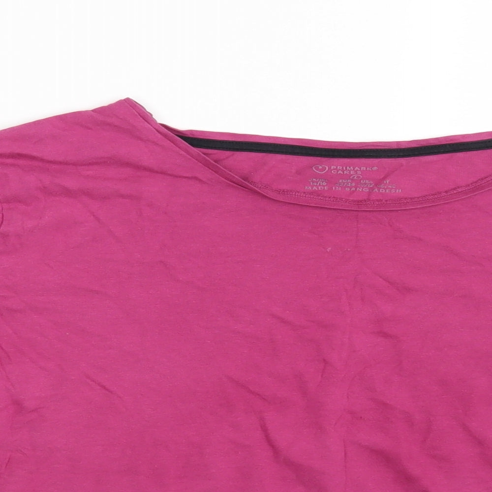 Primark Womens Pink   Basic T-Shirt Size L
