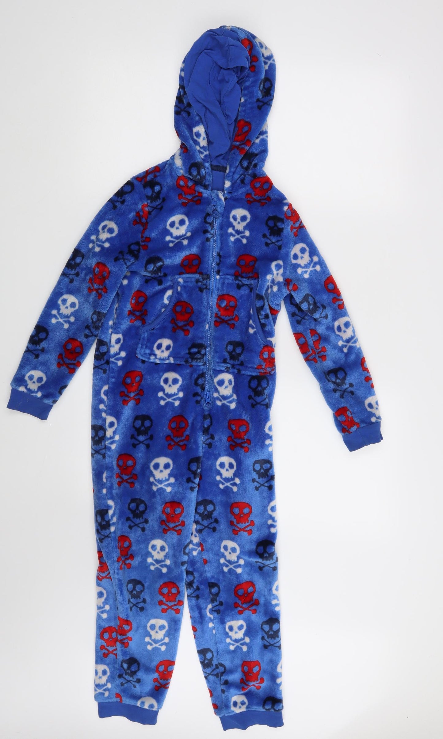 M&S Boys Blue Animal Print   Bodysuit Size 7 Years