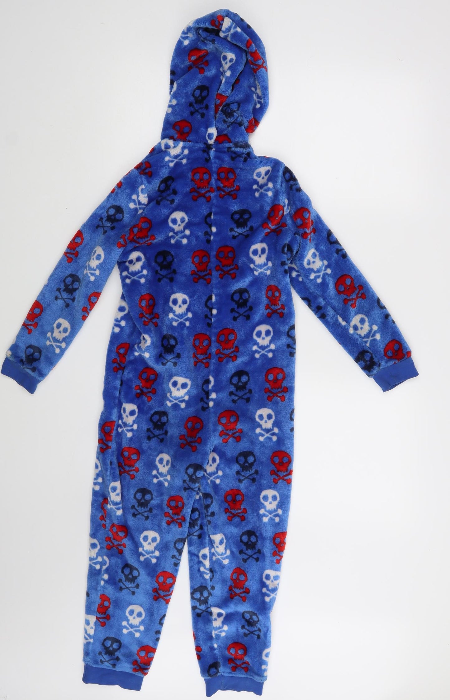 M&S Boys Blue Animal Print   Bodysuit Size 7 Years