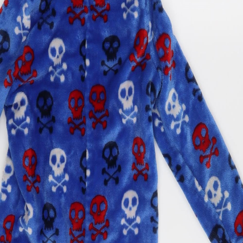 M&S Boys Blue Animal Print   Bodysuit Size 7 Years