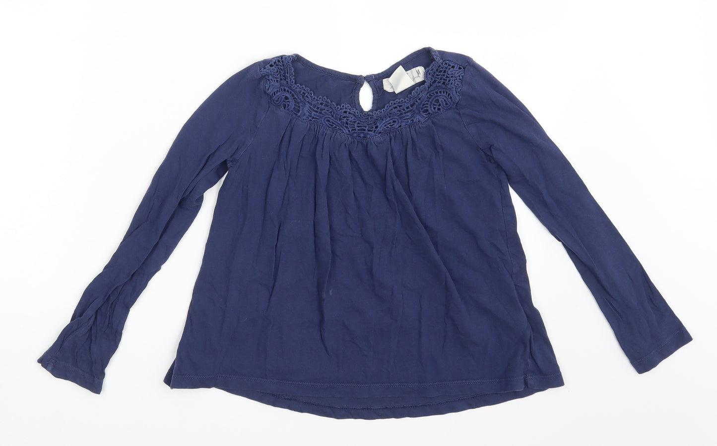 L.O.G.G  Girls Blue   Basic T-Shirt Size 6-7 Years
