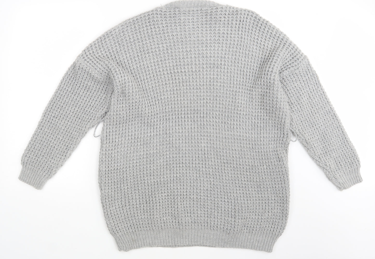PRETTYLITTLETHING Womens Grey   Pullover Jumper Size 10