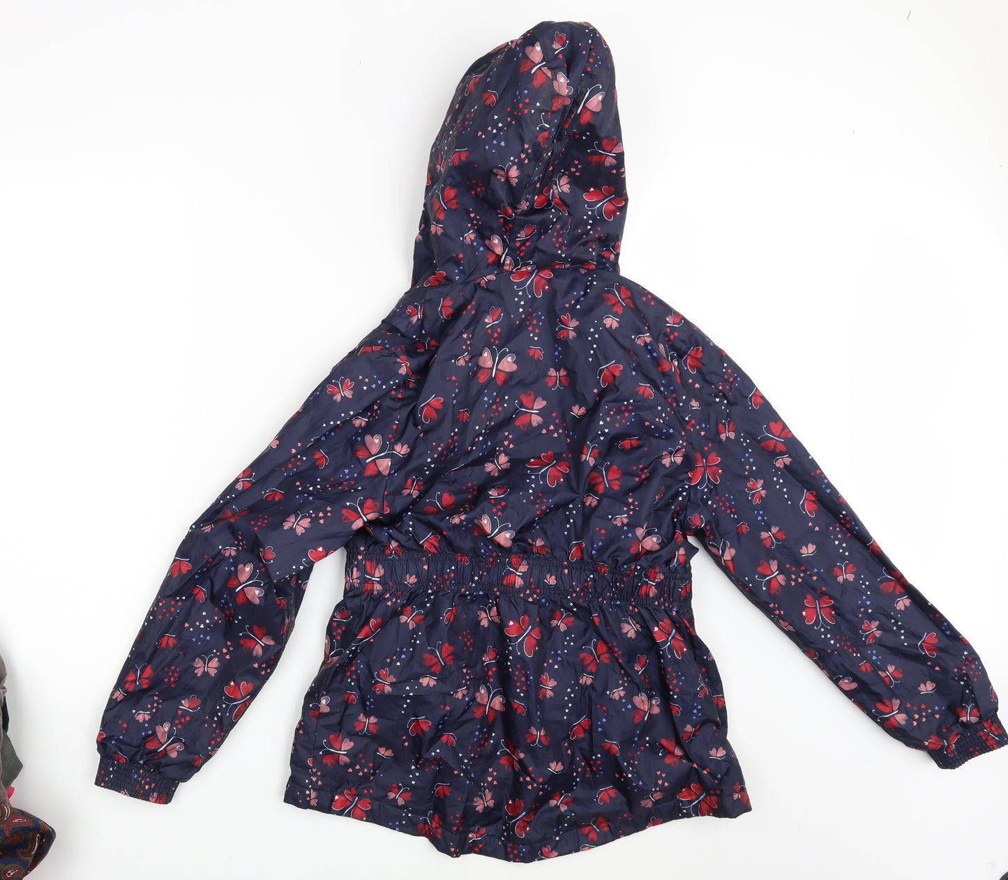George Girls Blue Floral  Rain Coat Coat Size 12-13 Years