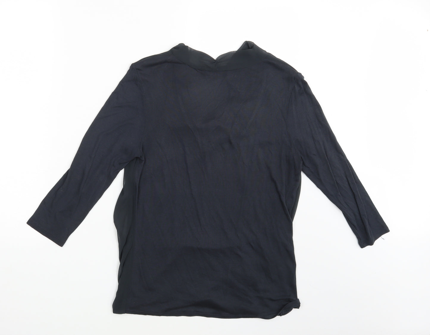 Laura Ashley Womens Black   Basic Blouse Size 10