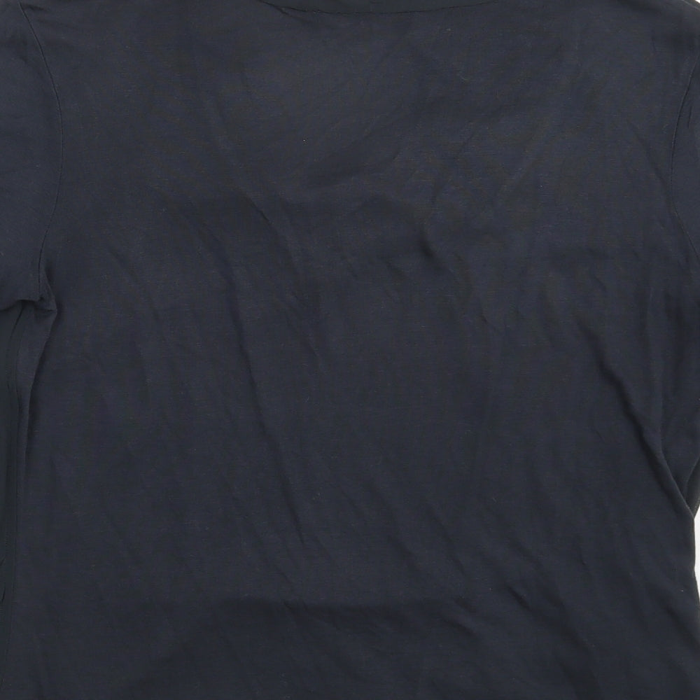 Laura Ashley Womens Black   Basic Blouse Size 10