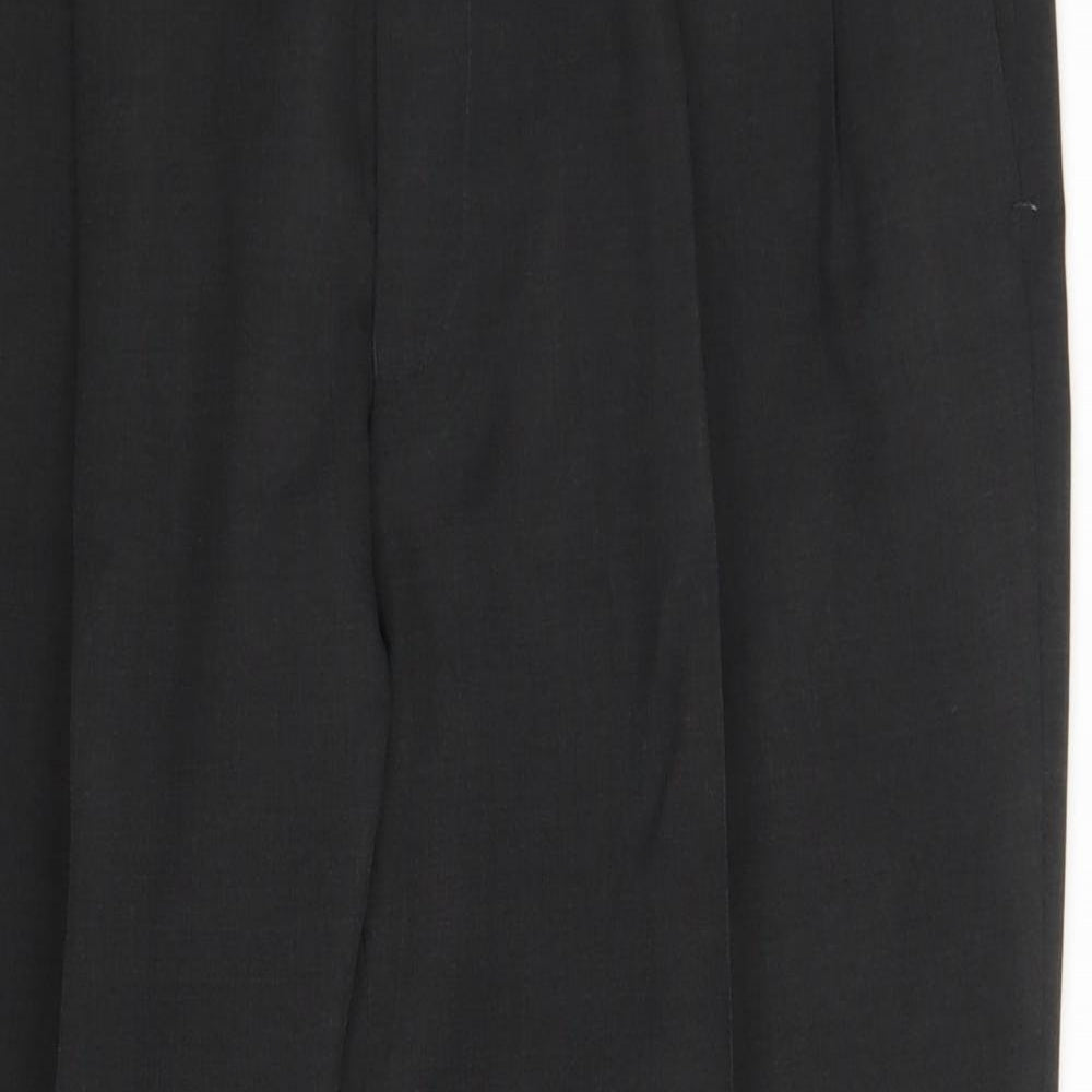 M&S Mens Black   Trousers  Size 36 in L29 in