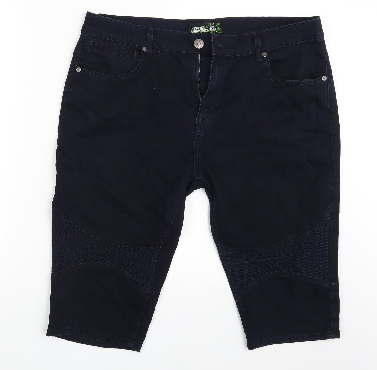 No Fear Mens Blue  Denim Chino Shorts Size 2XL