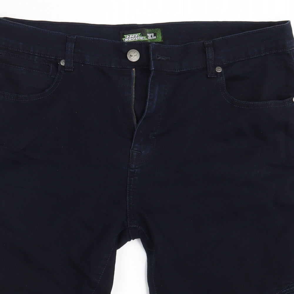 No Fear Mens Blue  Denim Chino Shorts Size 2XL