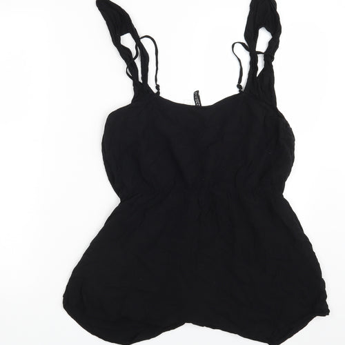 H&M Womens Black   Bodysuit One-Piece Size 12