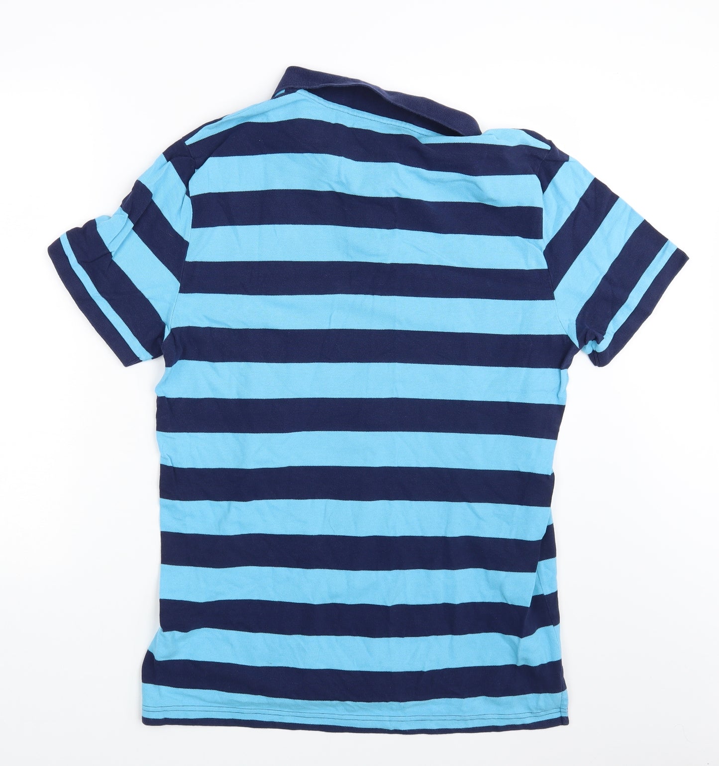 Gap Mens Blue Striped   Polo Size XL