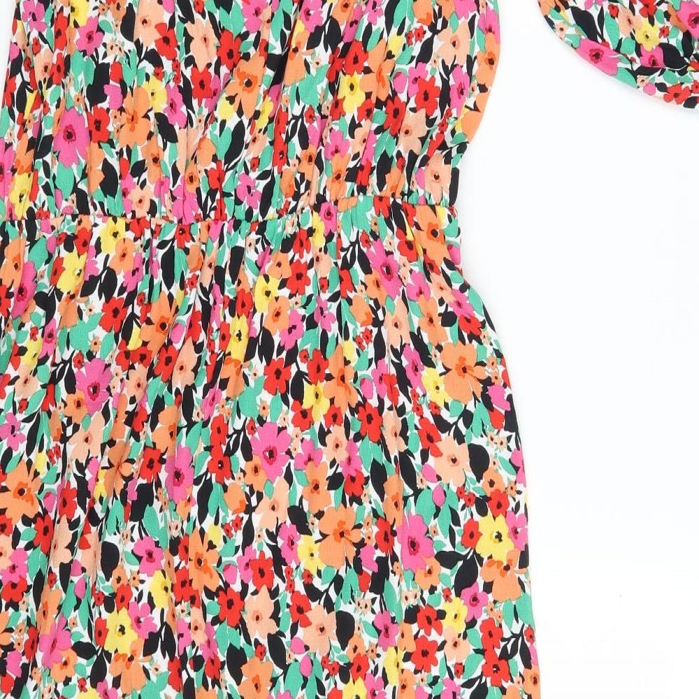 F&F Womens Multicoloured Floral  Fit & Flare  Size 12