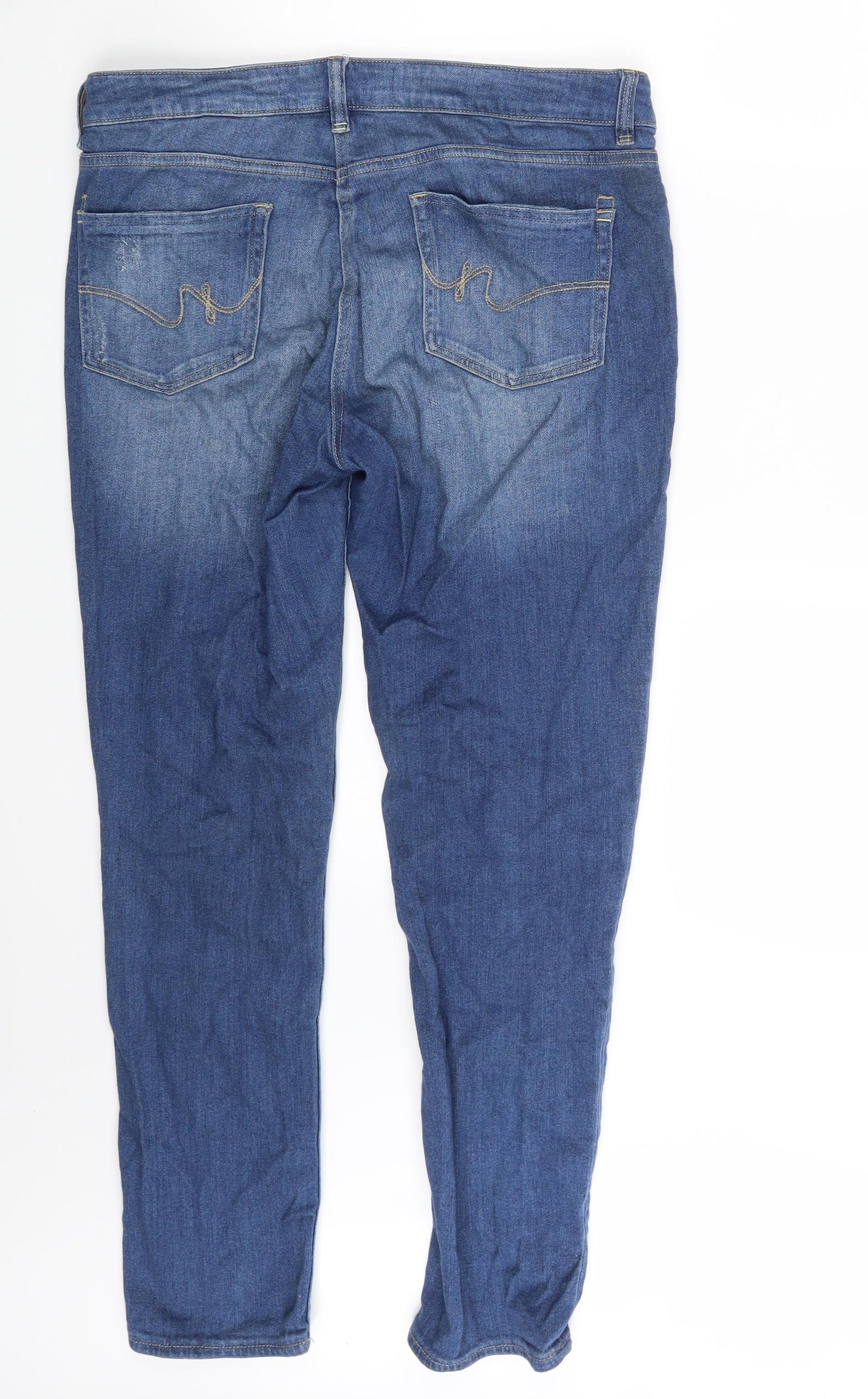 NEXT Womens Blue  Denim Skinny Jeans Size 10 L28 in