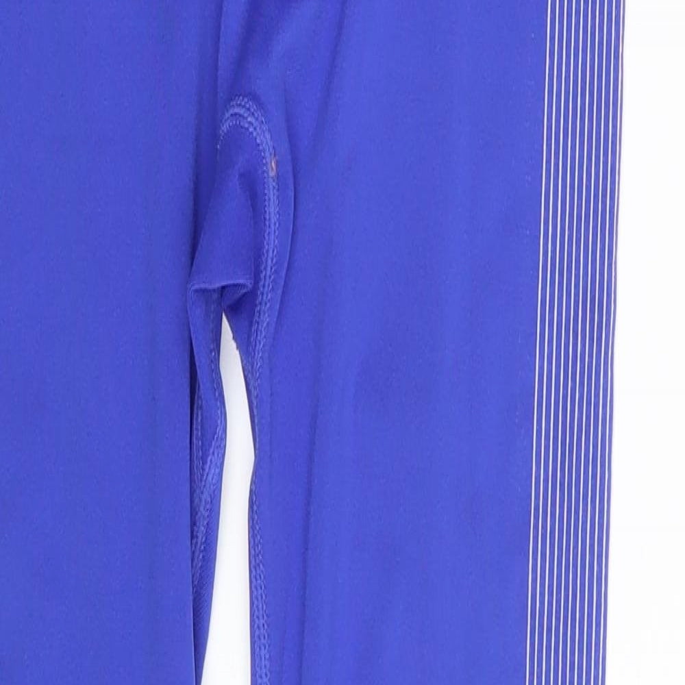 Work Out  Womens Blue Polka Dot  Jegging Leggings Size 10 L24 in