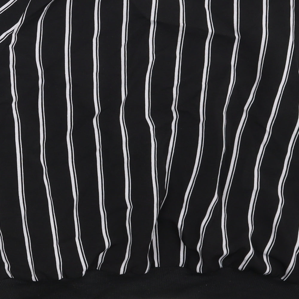 Cameo Rose Womens Black Striped  Jacket Coat Size 8