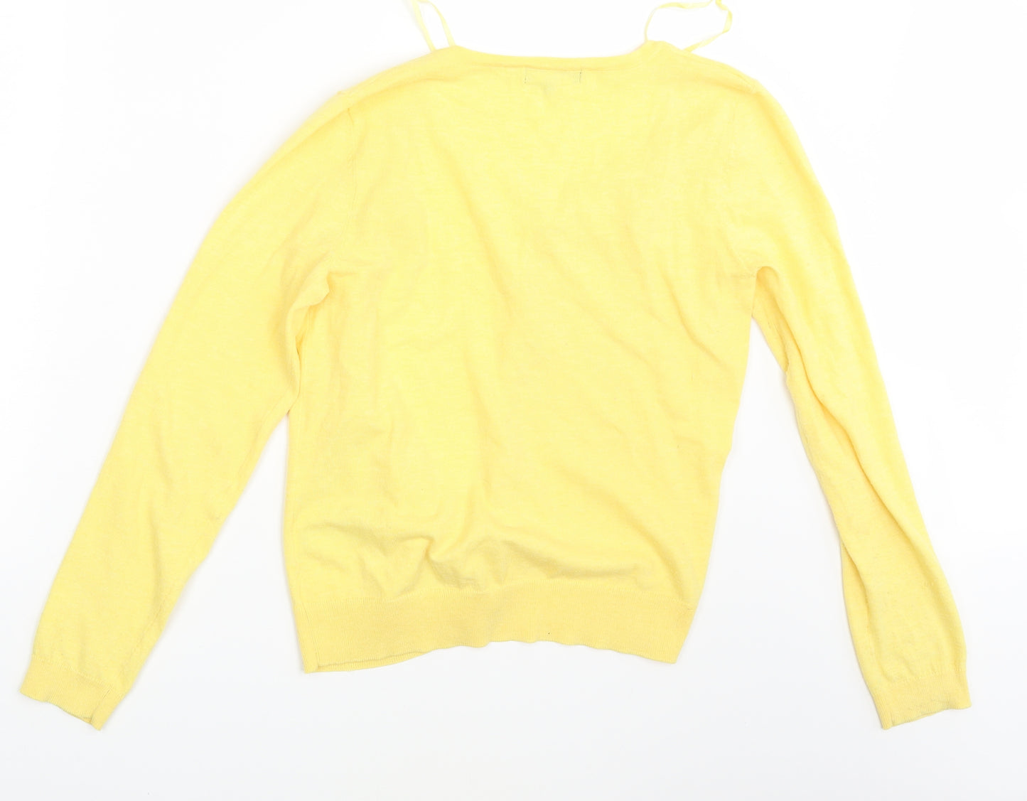 New Look Womens Yellow   Cardigan Jumper Size 12