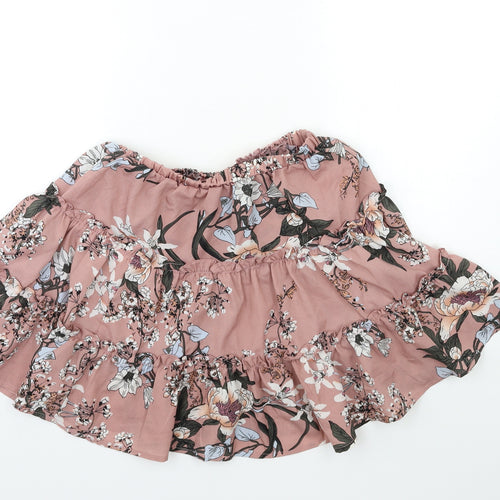 Preworn Womens Pink Floral  Pleated Set Size 26 in