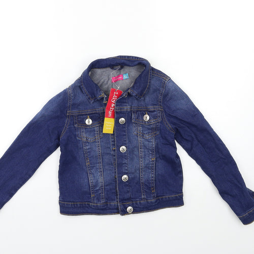 Lily & dan Girls Blue  Denim Jacket  Size 6-7 Years