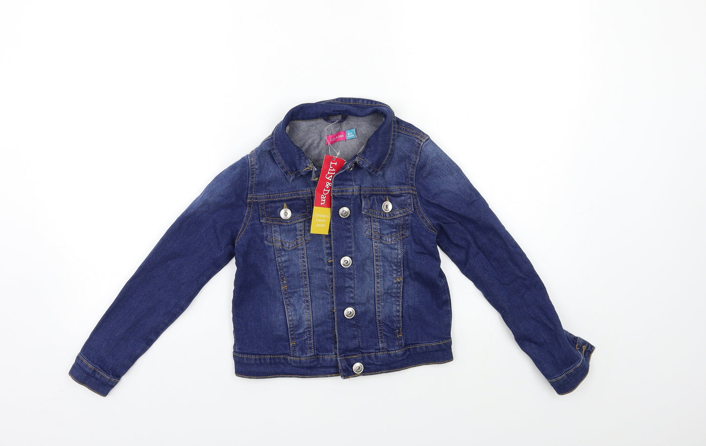 Lily & dan Girls Blue  Denim Jacket  Size 6-7 Years