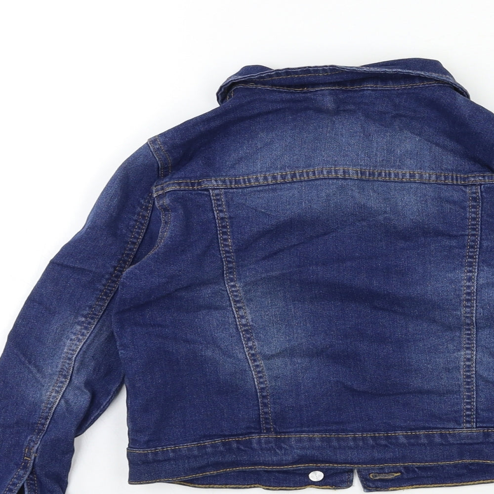 Lily & dan Girls Blue  Denim Jacket  Size 6-7 Years