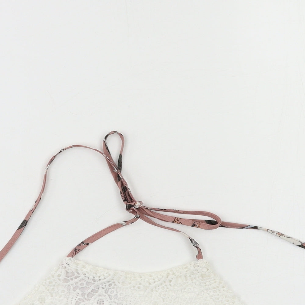 Preworn Womens White   Camisole Blouse Size S  - Backless