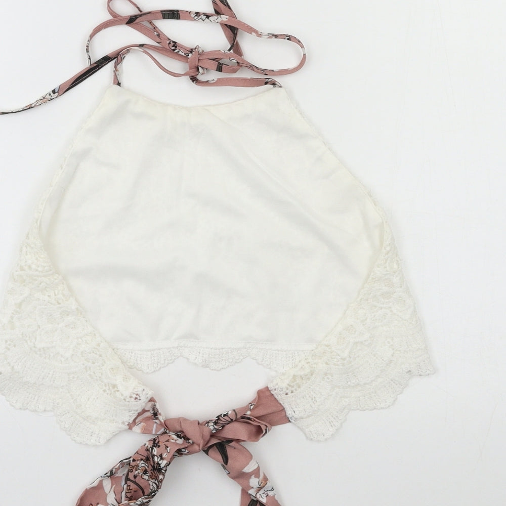Preworn Womens White   Camisole Blouse Size S  - Backless