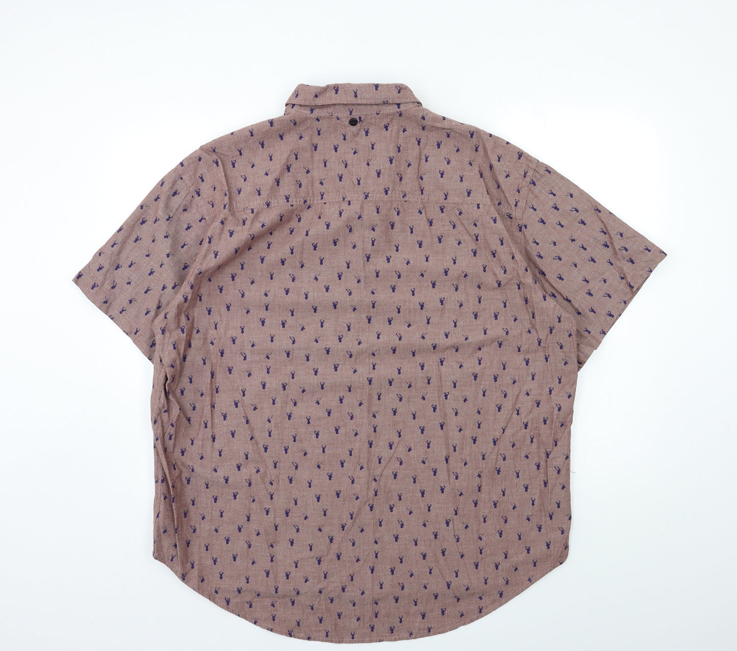 River Island Mens Purple    Button-Up Size XL