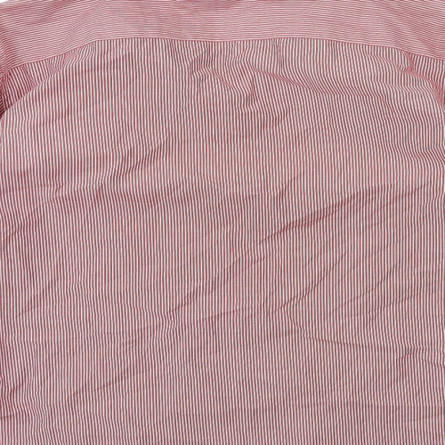 NEXT Mens Red Striped   Dress Shirt Size 15.5