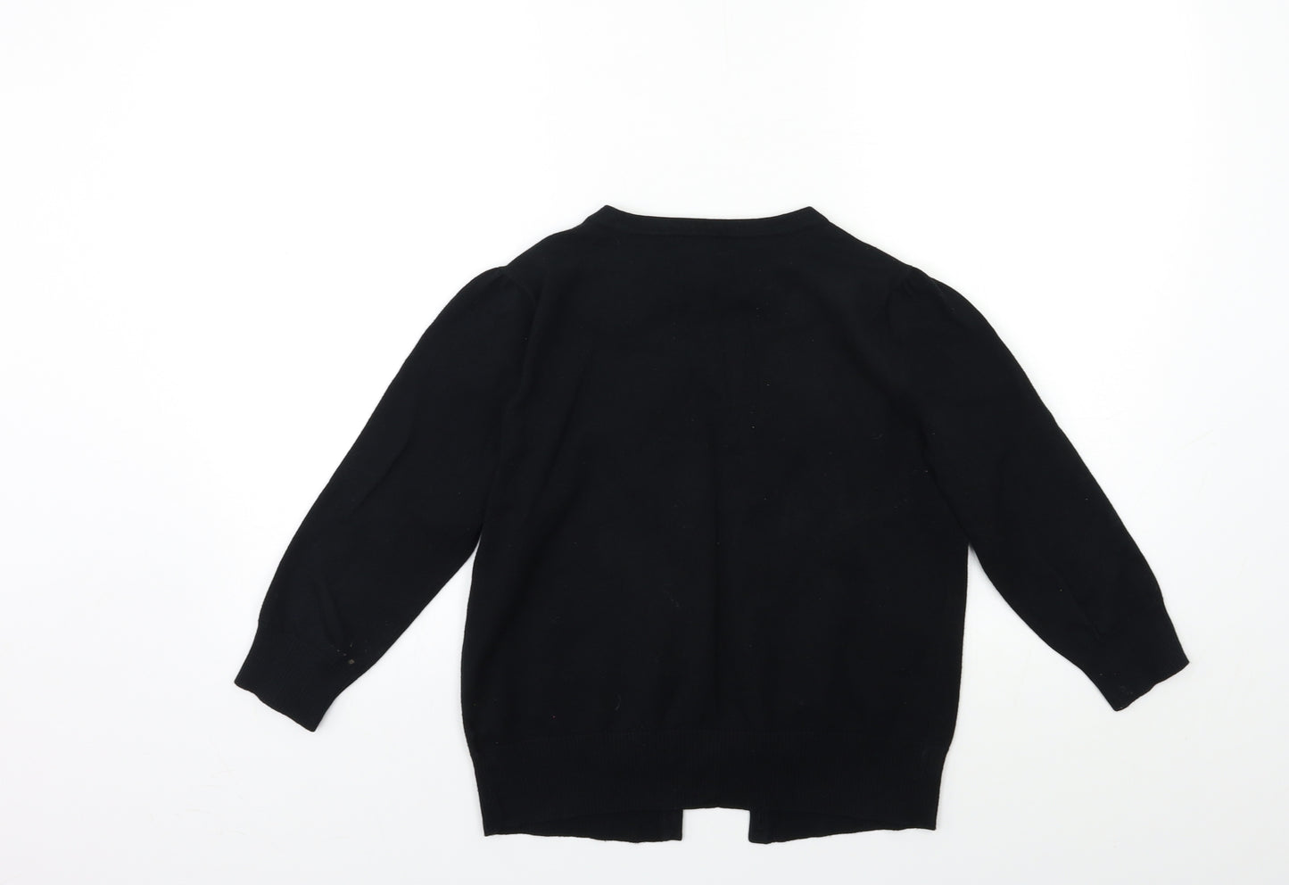 petite Womens Black  Knit Cardigan Jumper Size 10
