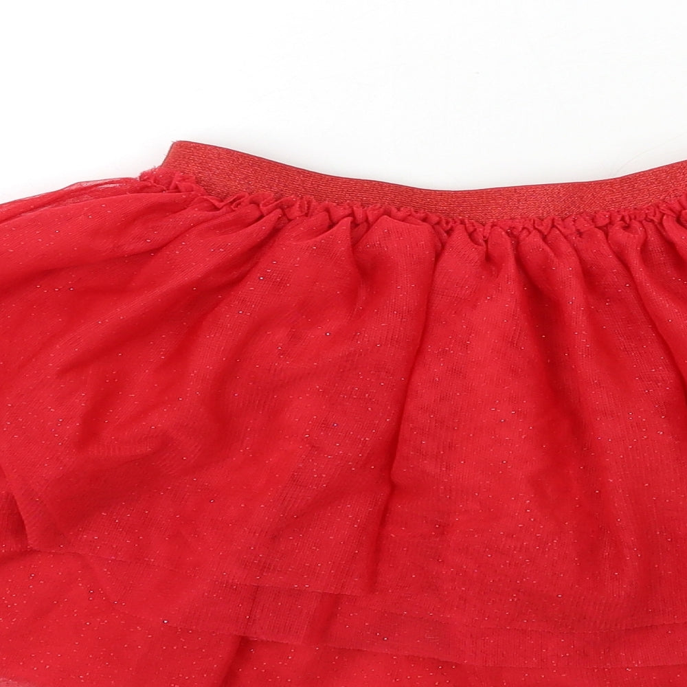 H&M Girls Red   Tutu Skirt Size 6-7 Years