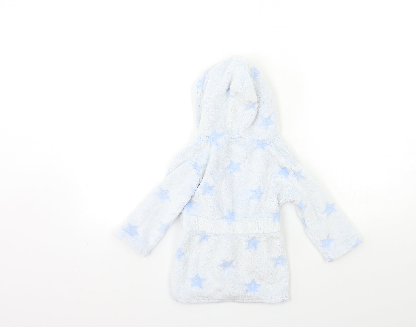Primark Baby Blue  Fleece Kimono Gown Size 9-12 Months