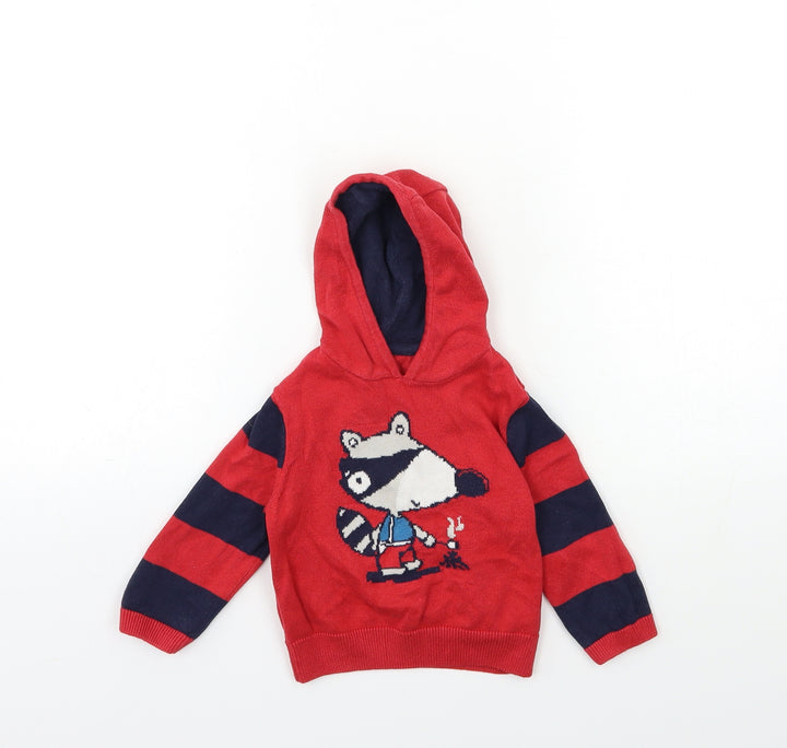 NUTM' Baby Red   Pullover Jumper Size 3-6 Months