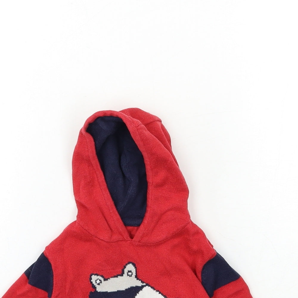 NUTM' Baby Red   Pullover Jumper Size 3-6 Months