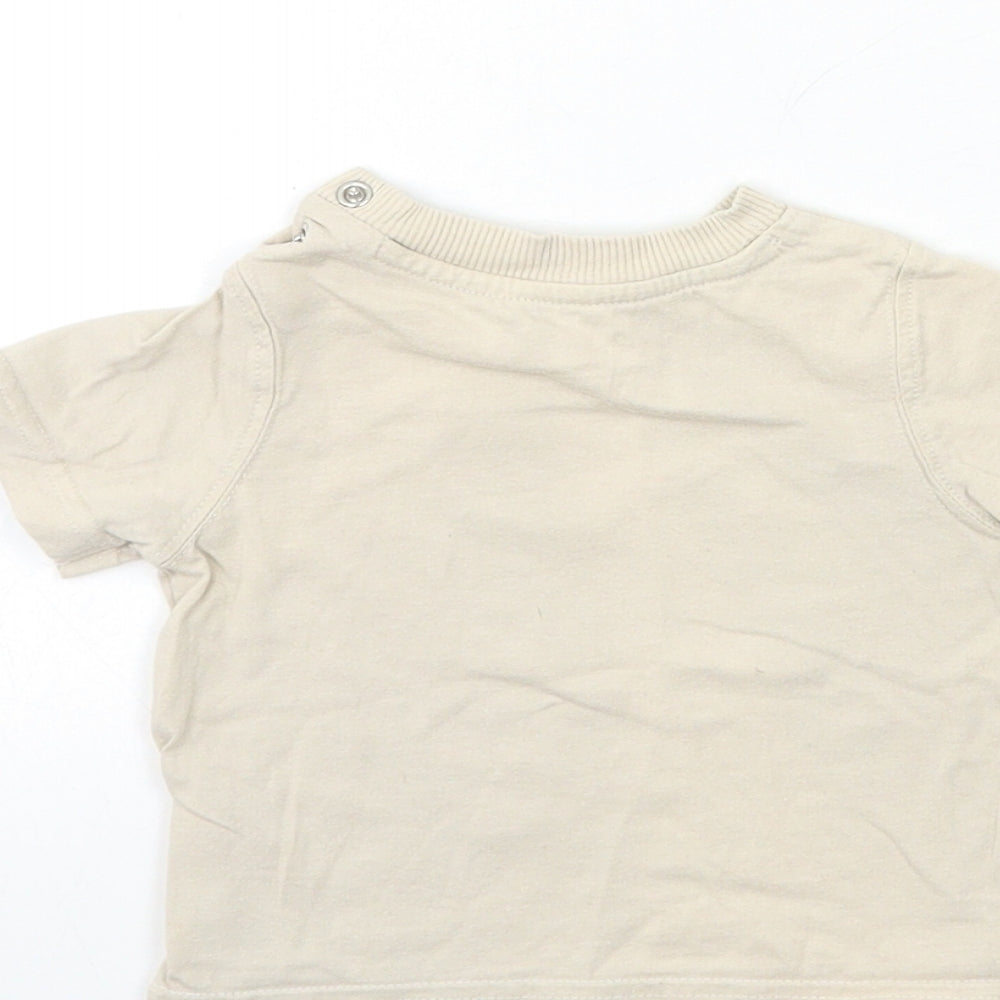 Mothercare Baby Beige   Basic T-Shirt Size 3-6 Months  - LITTLE FISH