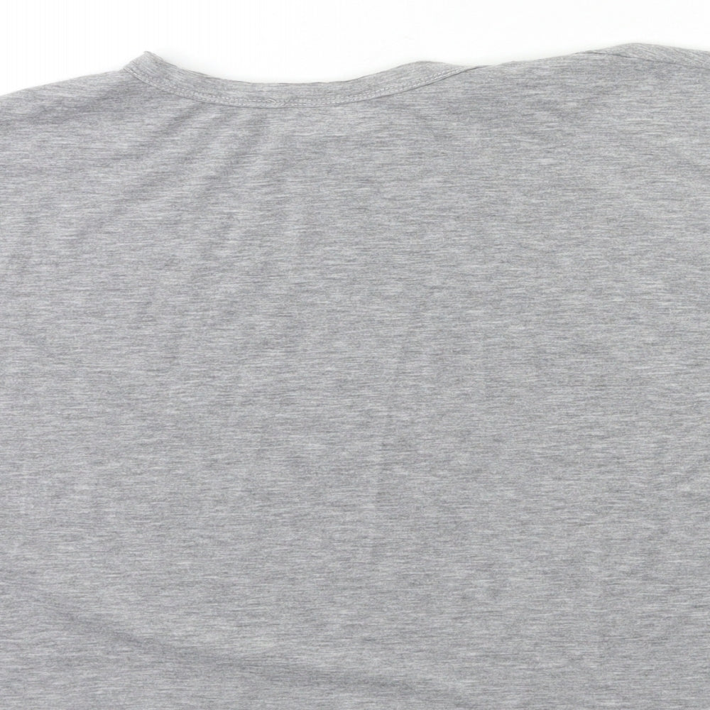 miss ellie Womens Grey   Basic T-Shirt Size S  - born to dance
